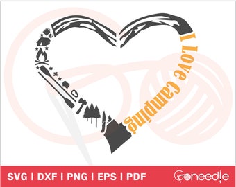 Free Free 147 Camping Heart Svg SVG PNG EPS DXF File