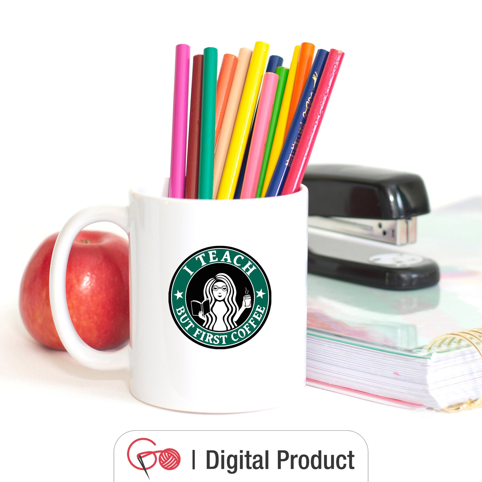 Download Teacher SVG I Teach But Coffee First svg Teacher Starbucks | Etsy