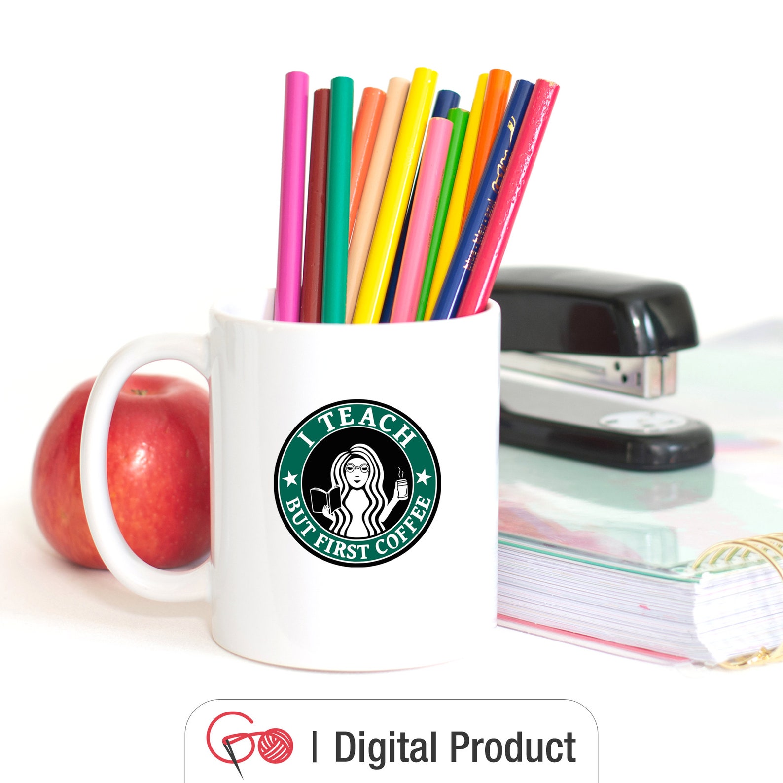 Download Teacher SVG I Teach But Coffee First svg Teacher Starbucks | Etsy