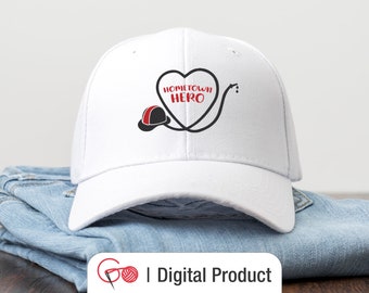 Firefighter Hometown Hero SVG | Fire Rescue Helmet and Hose | Fire fighter Hero Svg | Commercial Use | Instant Download | Sublimation Vector