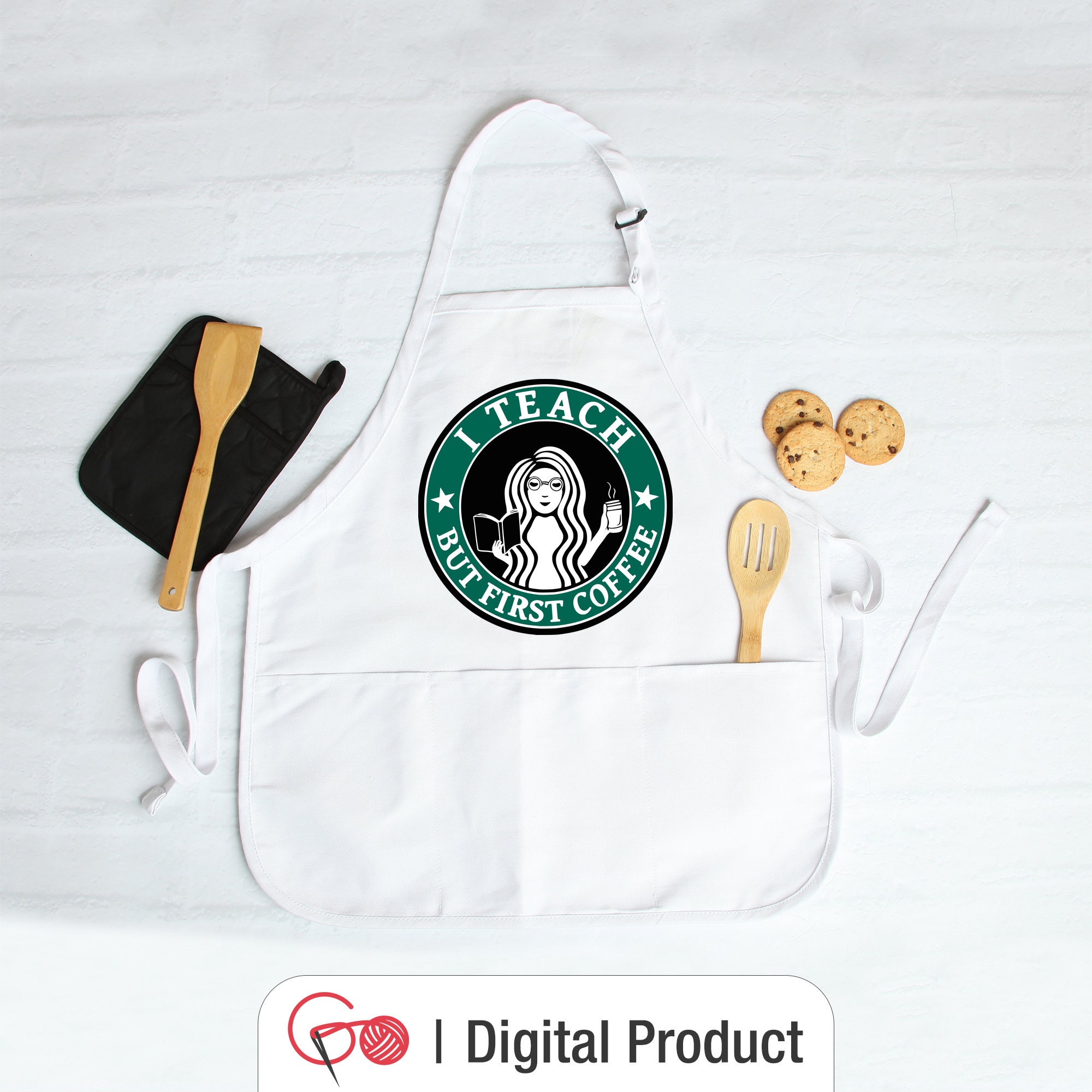 Download Teacher SVG I Teach But Coffee First svg Teacher Starbucks | Etsy