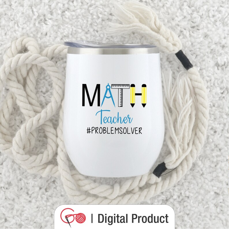 Teacher SVG Math Teacher SVG Ruler With Pencil SVG Problem | Etsy