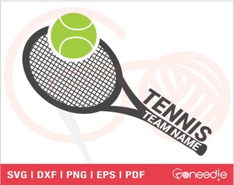 Tennis Racquet And Ball SVG Cut File, Tennis Game SVG, Tennis Team Name, Sport Lover, Tennis Racket, Multi Layered Vector, Commercial use