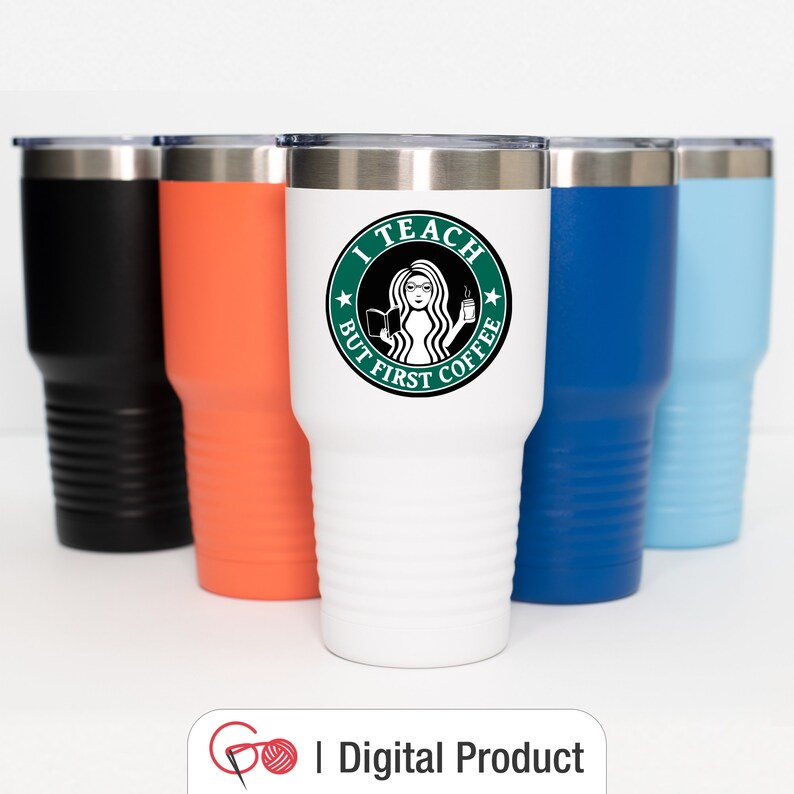 Download Teacher SVG I Teach But Coffee First svg Teacher Starbucks ...