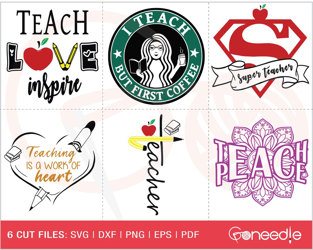 Teacher SVG Bundle Teacher Life Bundle Cut Files Back to - Etsy UK