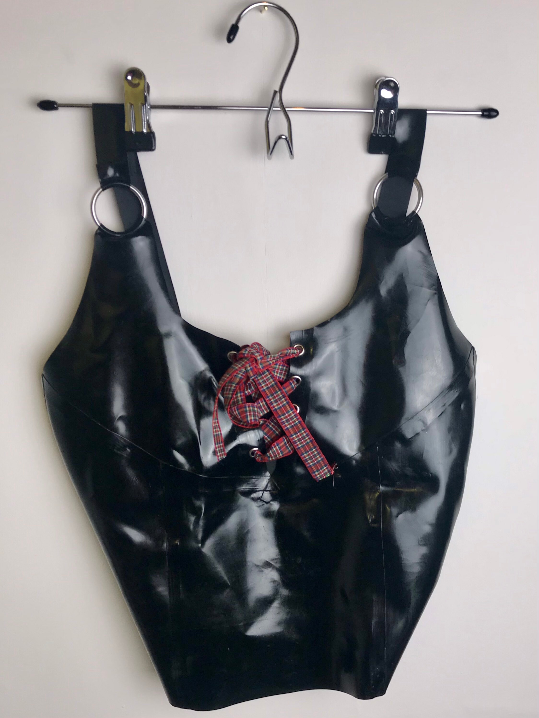 Latex Laceup Corset Top Made to measure. Etsy