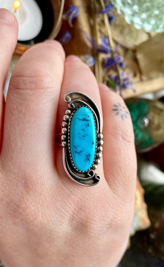 Vintage Navajo Turquoise Ring. Vintage South Western