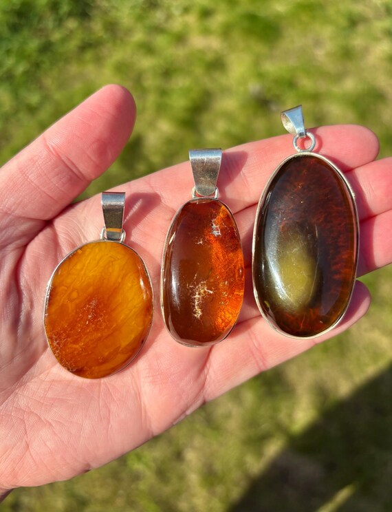 Delicious butterscotch amber statement pendant. L… - image 6
