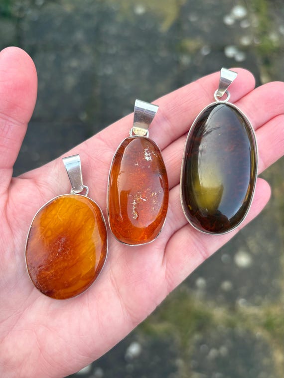 Delicious butterscotch amber statement pendant. L… - image 7