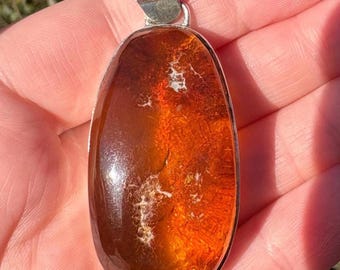 アンティーク/ヴィンテージのバタースコッチアンバーネックレス 