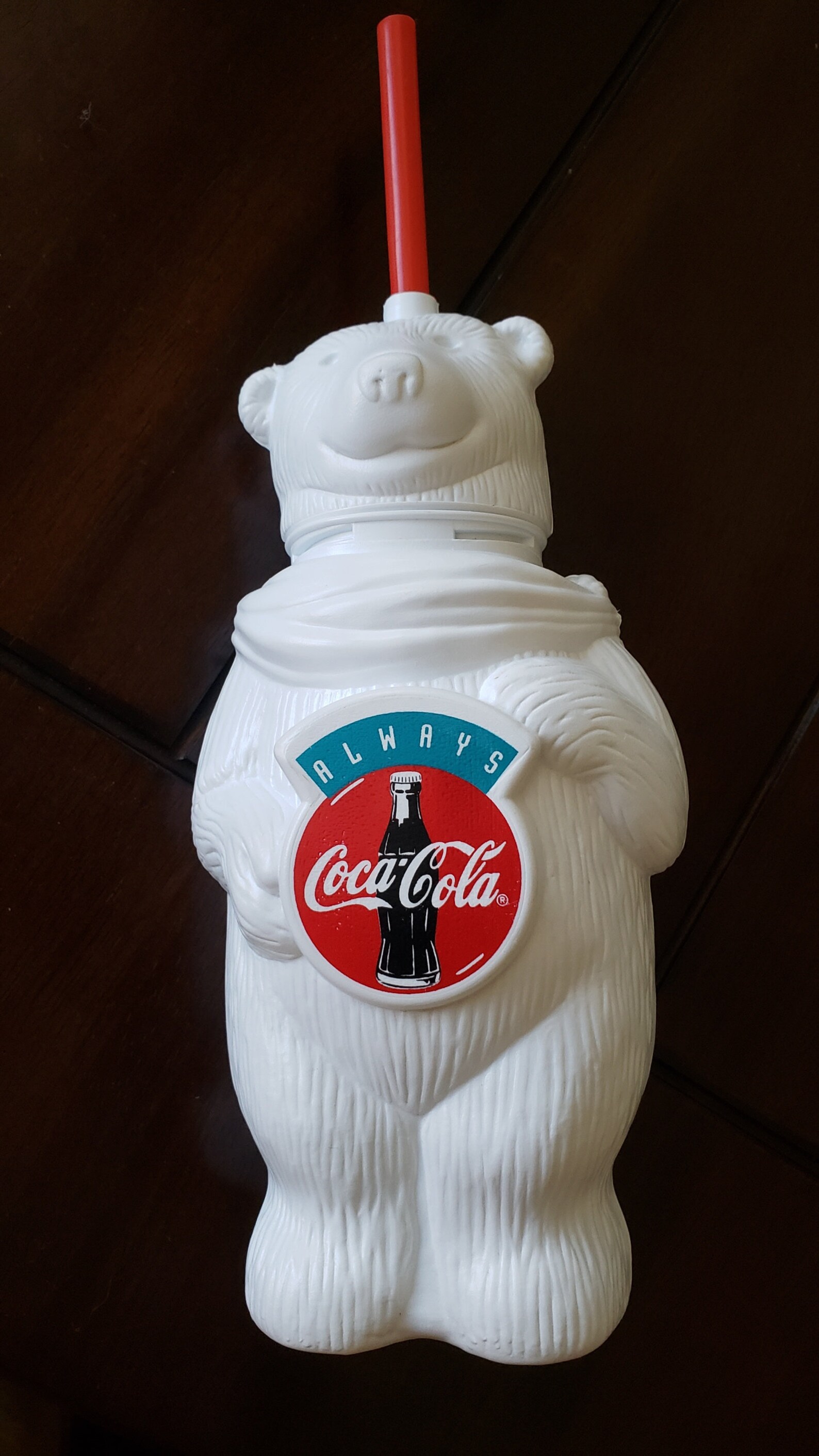 Vintage Coca Cola Polar Bear Plastic Sipper Cup From 1993 Etsy