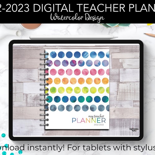 Digital Teacher Planner Goodnotes Etsy