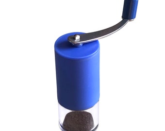 Stainless Steel Manual Coffee Grinder: Adjustable Burr for Travel