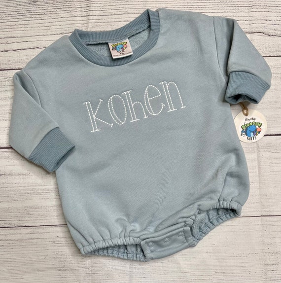 Sudadera bordada romper de burbujas burbuja de nombre de beb