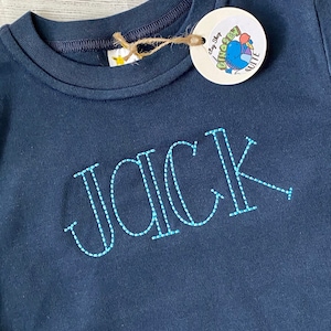 Embroidered Boys name t-shirt, Embroidered Name shirt,Toddler name shirt,Toddler boy name romper,kids personalized bubble, baby name outfit