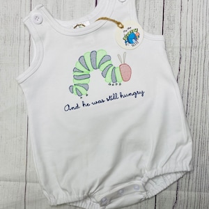 Embroidered Caterpillar shirt,Custom caterpillar romper,Personalized Bug bubble,Very hungry bodysuit,boy outfit,toddler,Bug themed shirt