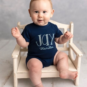 Boys name t-shirt,Embroidered Name shirt, Girls name shirt,custom boys shirt,kids personalized name romper,toddler boy outfit,baby bubble