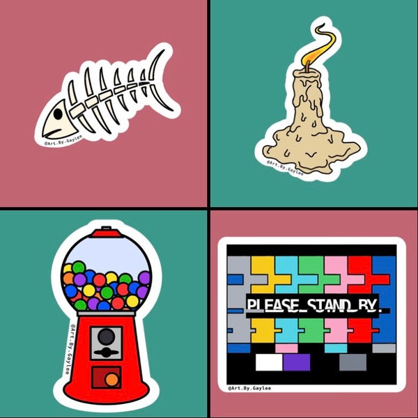 Redbubble Stickers Etsy