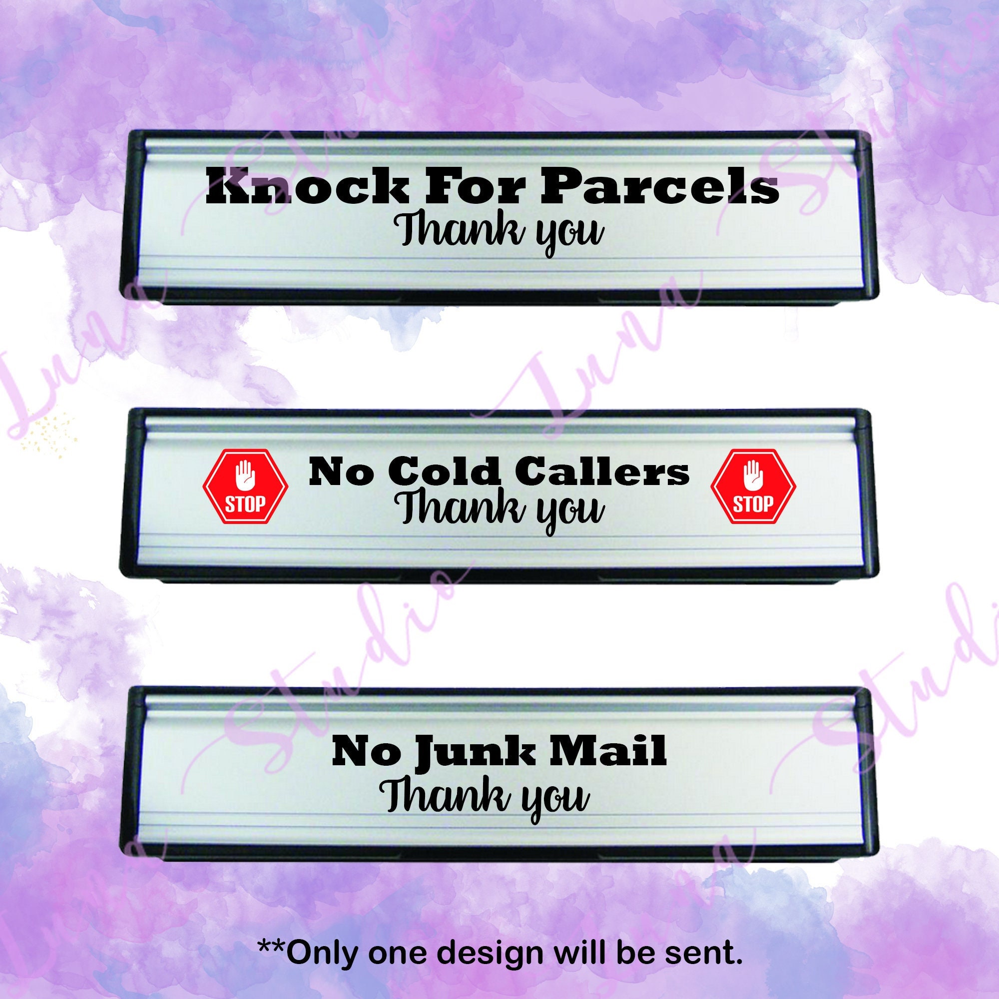 Letterbox Vinyl Sticker No Junk Mail Knock For Parcels Etsy Uk