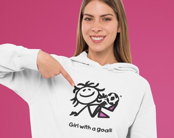 Girl with a Goal! Unisex Adult Hoodie