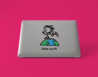 Girls Run It! Bubble-Free Stickers