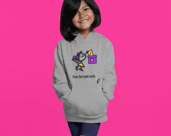 This Girl Will Vote! Kids Hoodie