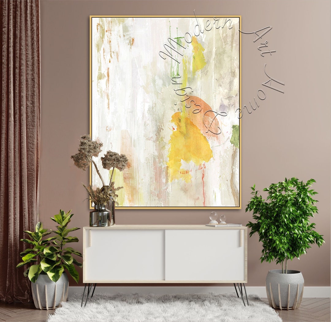 Large Abstract Painting on Canvas Original Framed Modern Wall - Etsy