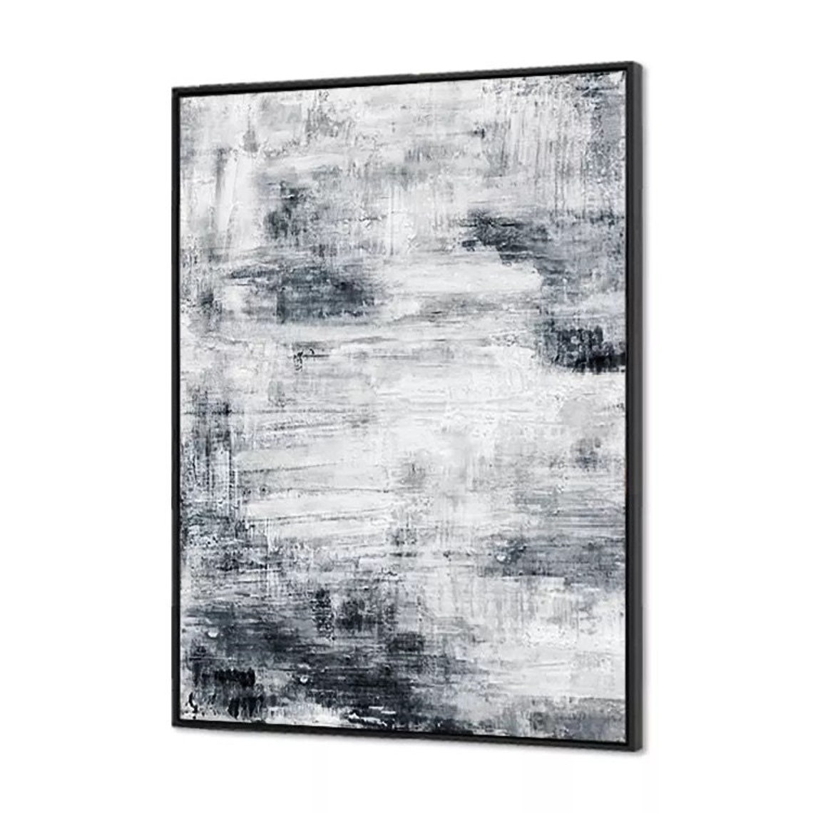 Large Textured Abstract Painting: Hand-painted Canvas Wall Art - Etsy