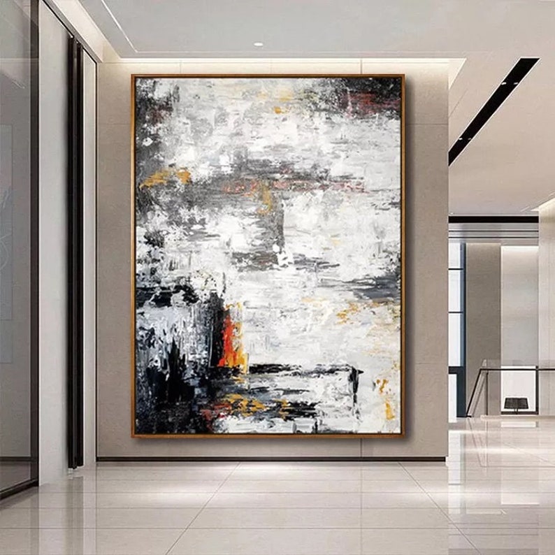 Large Textured Abstract Painting: Hand-painted Modern Canvas Art - Etsy