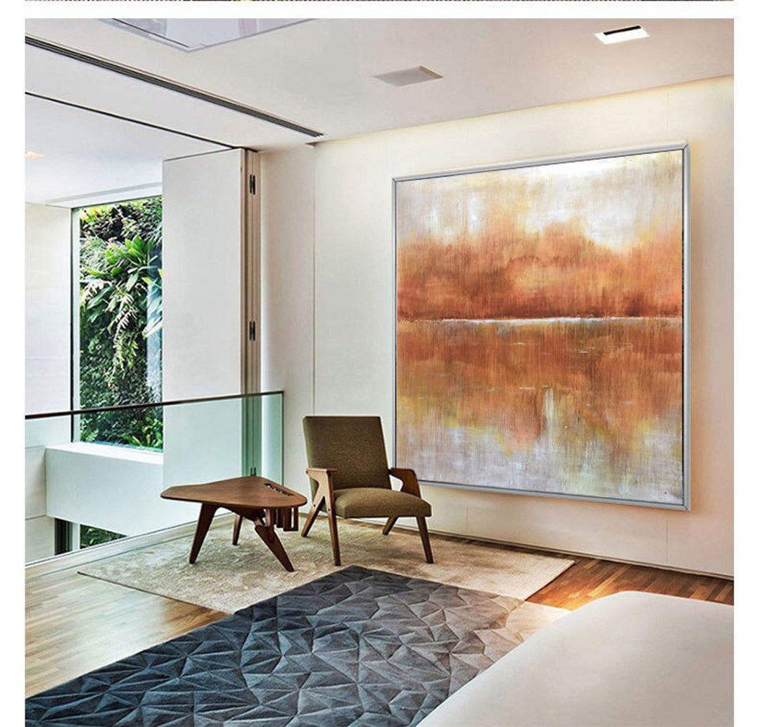 Large Abstract Canvas Painting Original Modern Wall Art, Acrylic ...