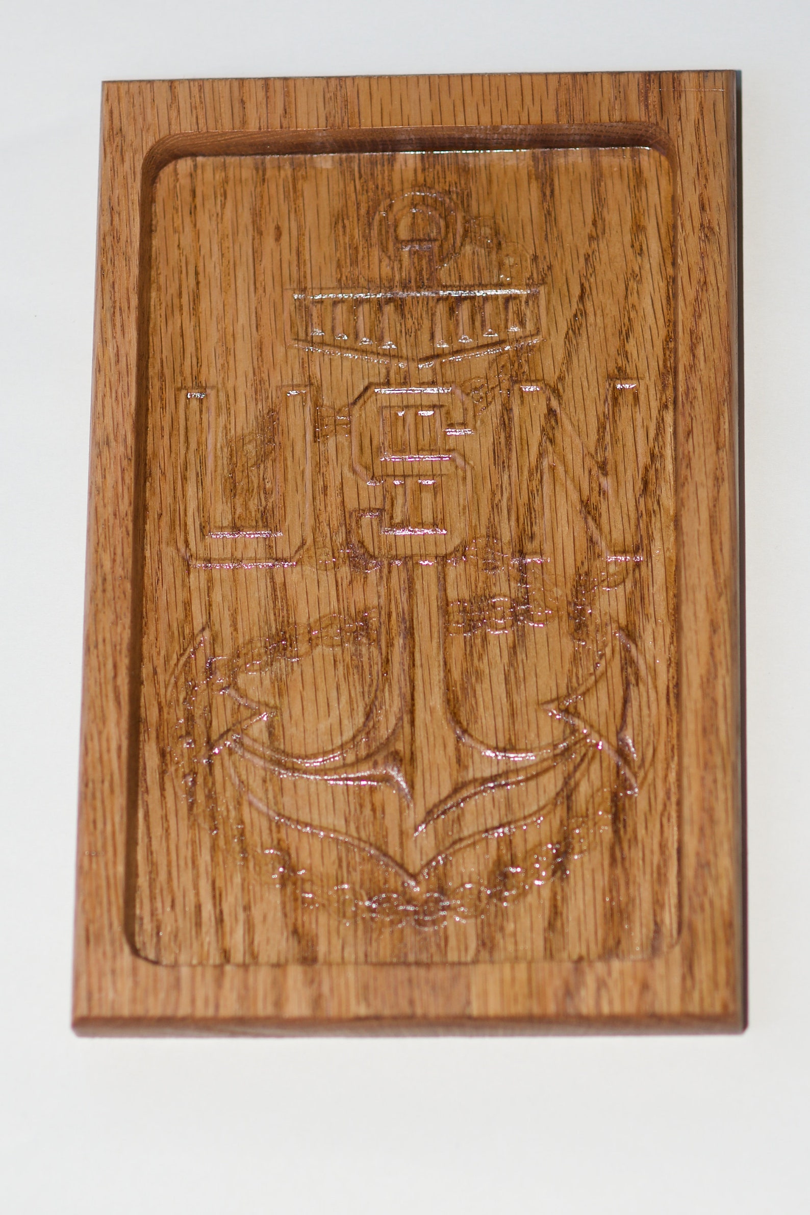 Custom Navy Chief Wood Catch All Tray 10 X 7 Etsy UK