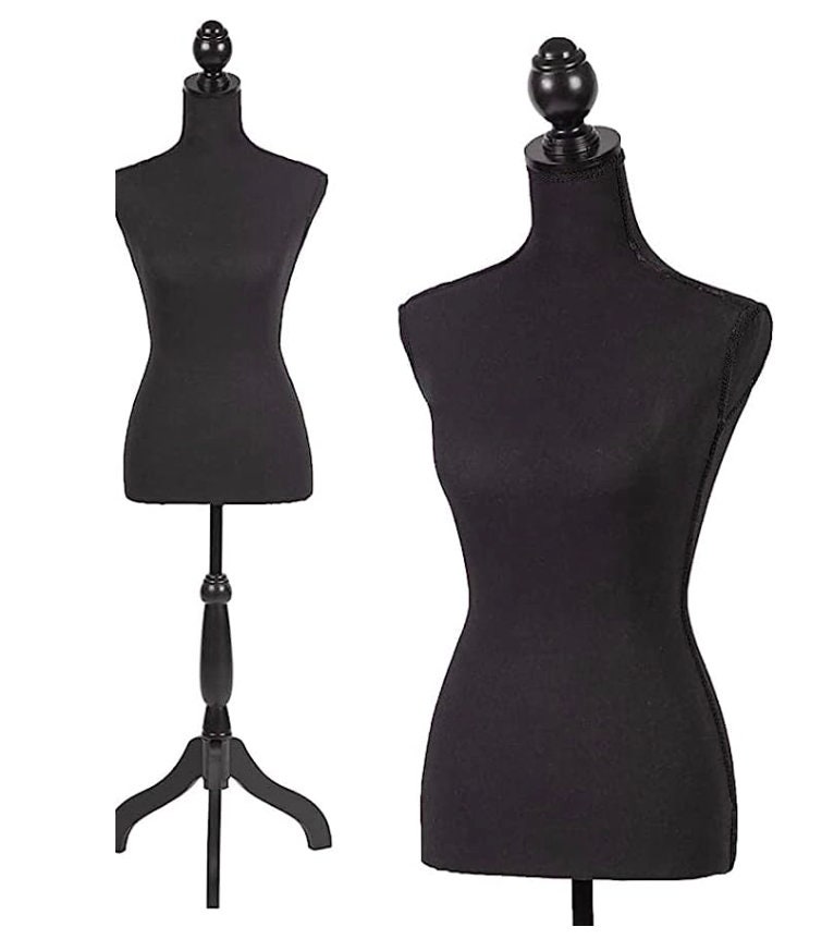  Countertop Dress Mannequin Detachable Arm Dress Mannequin with  Stand Adjustable Height Female Mannequin Body Jewelry Clothing Display  Display : Everything Else