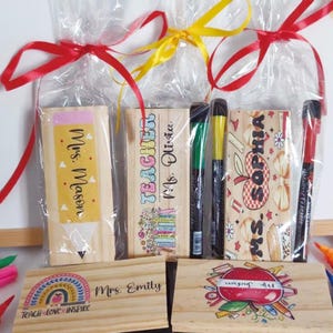 Custom Teacher Wooden Whiteboard Eraser, Personalized Chalkboard Eraser, Teacher Gift for Classroom, Teacher Appreciation, Teacher Supplies