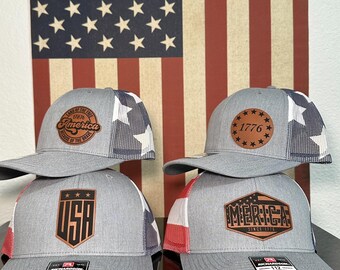 Patriotic, USA, America Trucker Hat - Unisex, Richardson