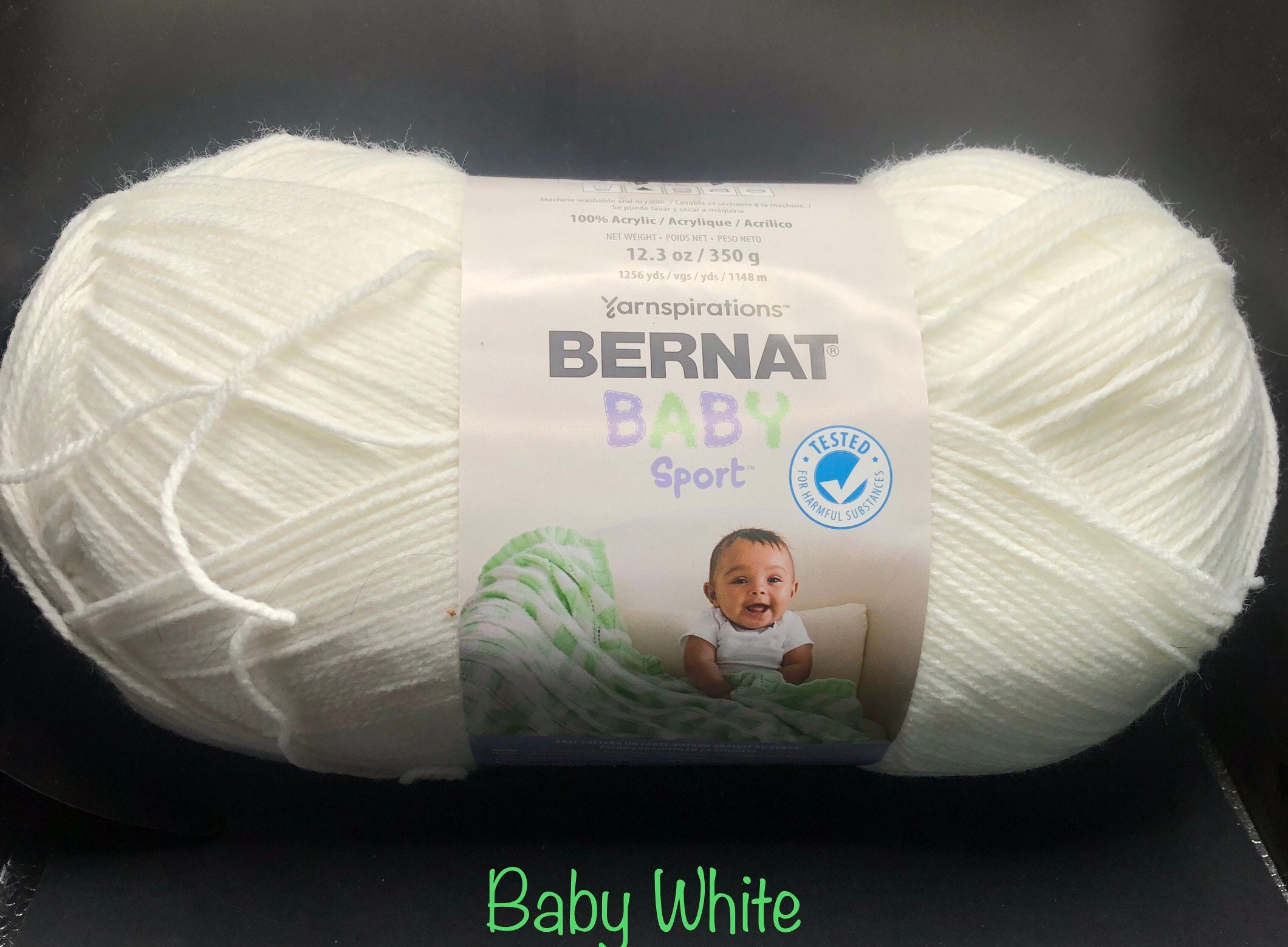 Baby White Bernat Baby Sport 