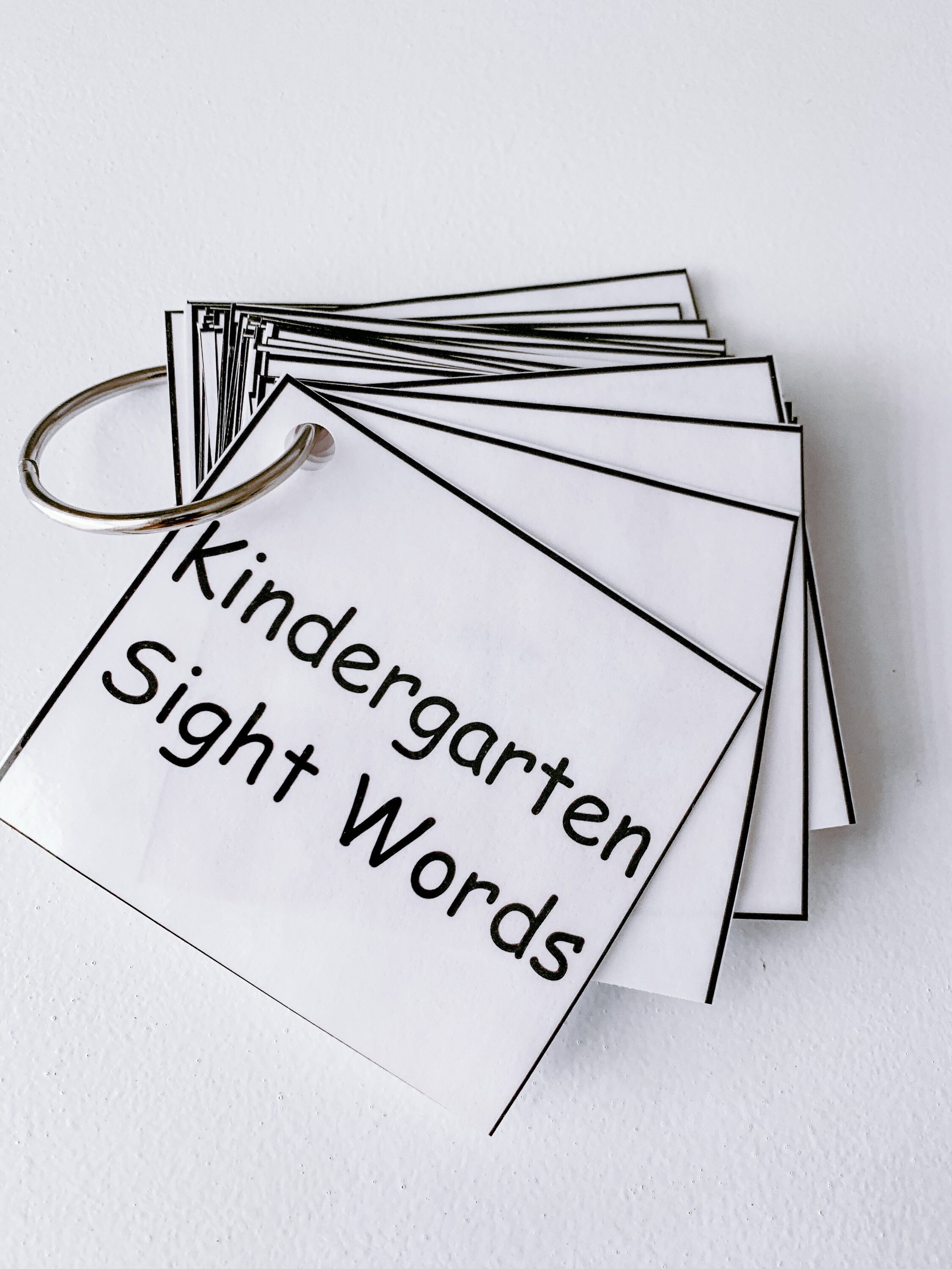 Kindergarten Sight Words Flash Cards Laminated 41 Sight | Etsy