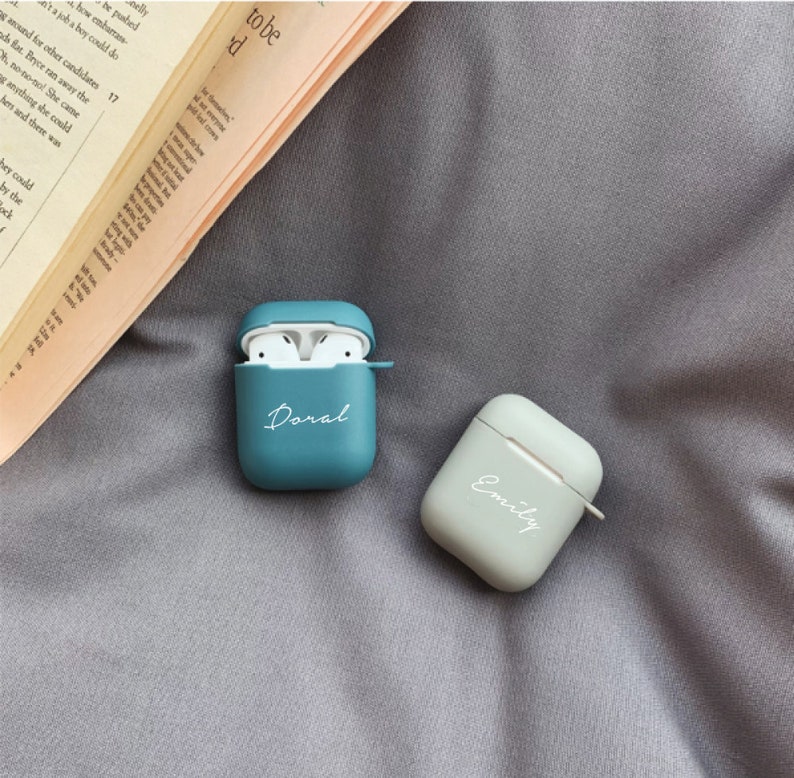 Custom Airpods Case Personalized Protective Cover With Cute Etsy