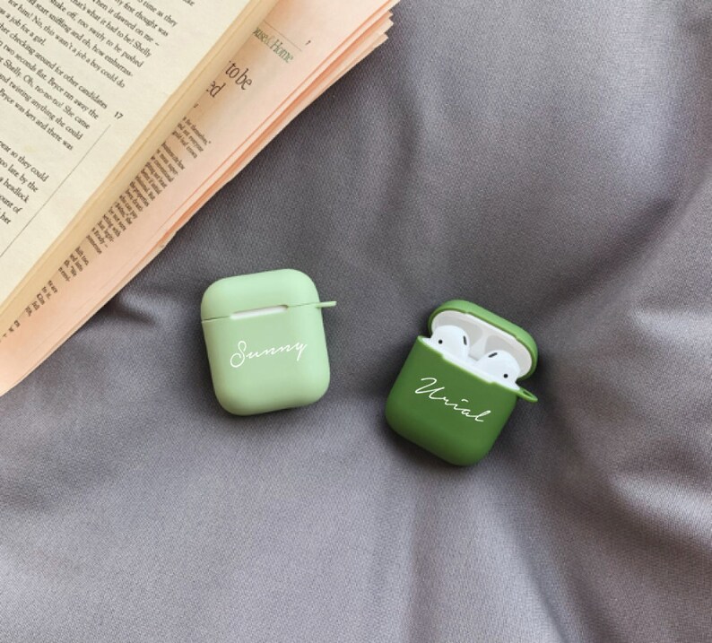 Custom Airpods Case Personalized Protective Cover With Cute Etsy