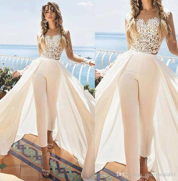 white jumpsuit for wedding reception