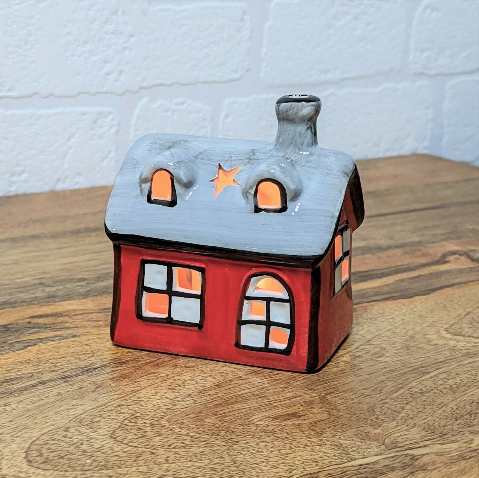 Vintage Christmas Village Pottery House Ceramic House Tea Etsy UK