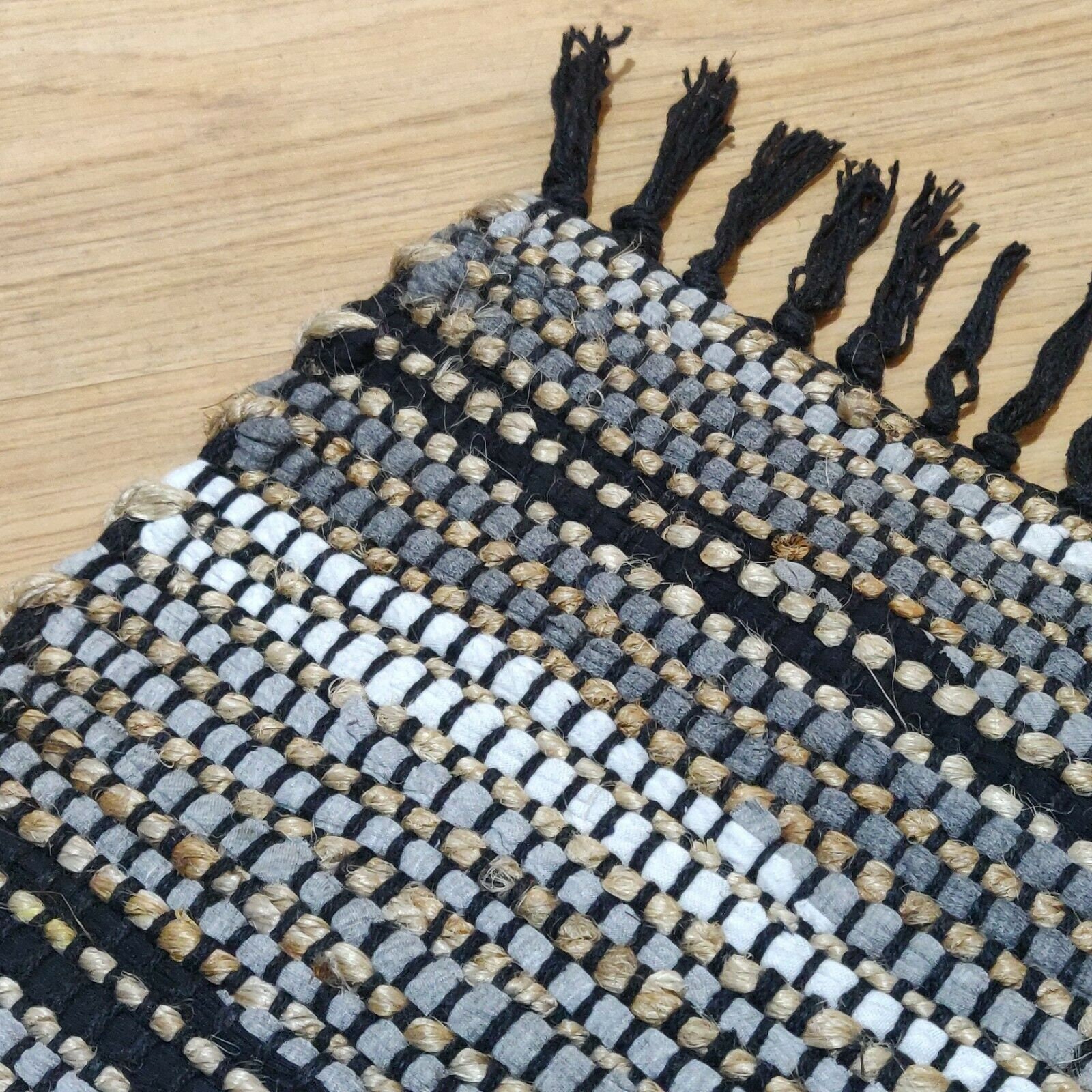 75 x 120cm Eco Friendly Jute & Cotton Handmade Floor Rug Mat Etsy