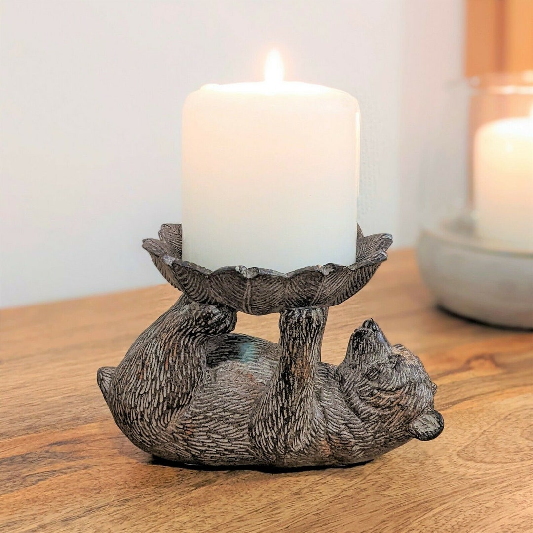 Candle Holder Realistic Bear Shape Candle Tea Light Stick Etsy UK