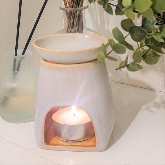 Large Ceramic Natural Oil Burner Wax Melt Reactive Glazed Home Etsy UK