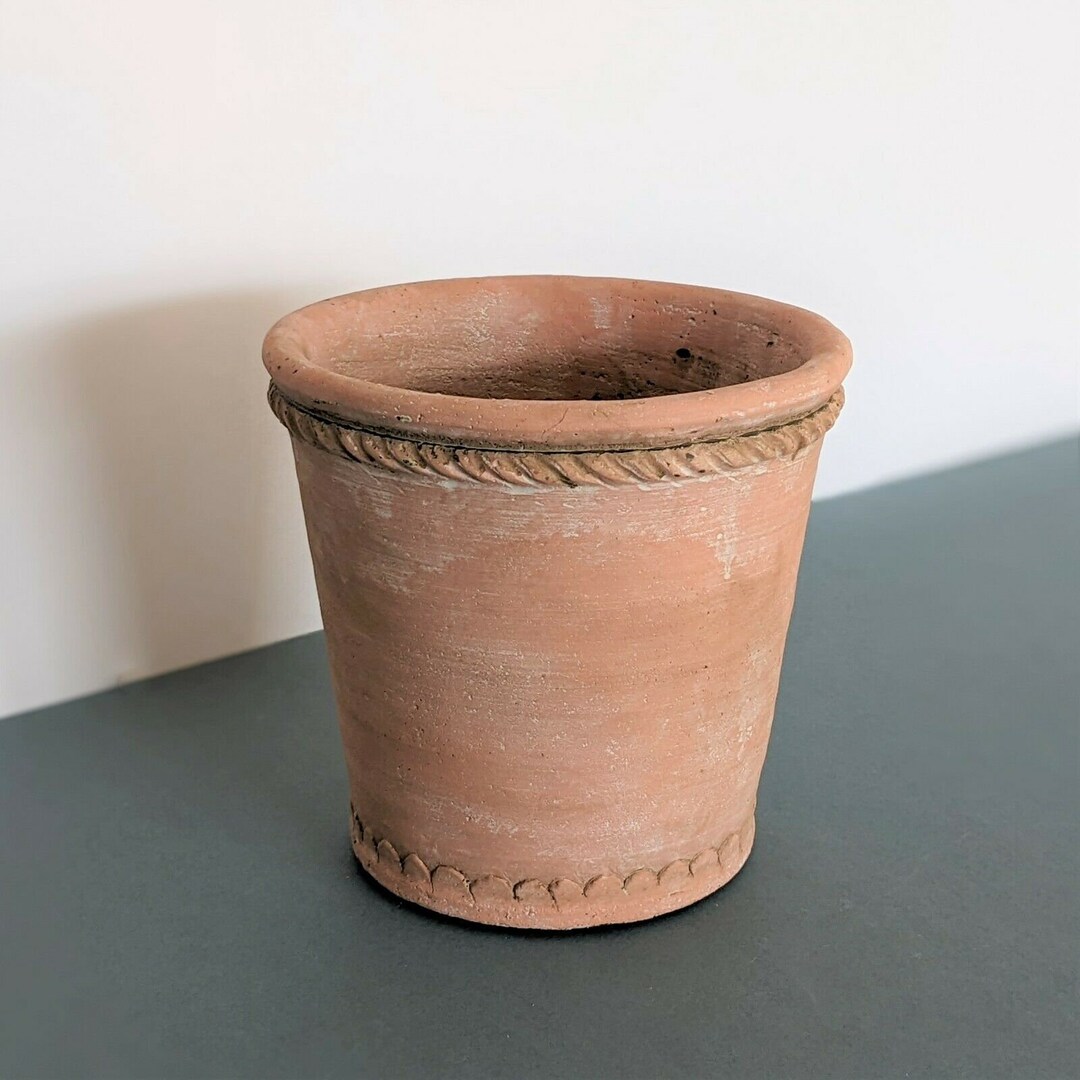 Terracotta Übertopf Übertopf Übertopf Ton Blumen Kräuter Etsy.de