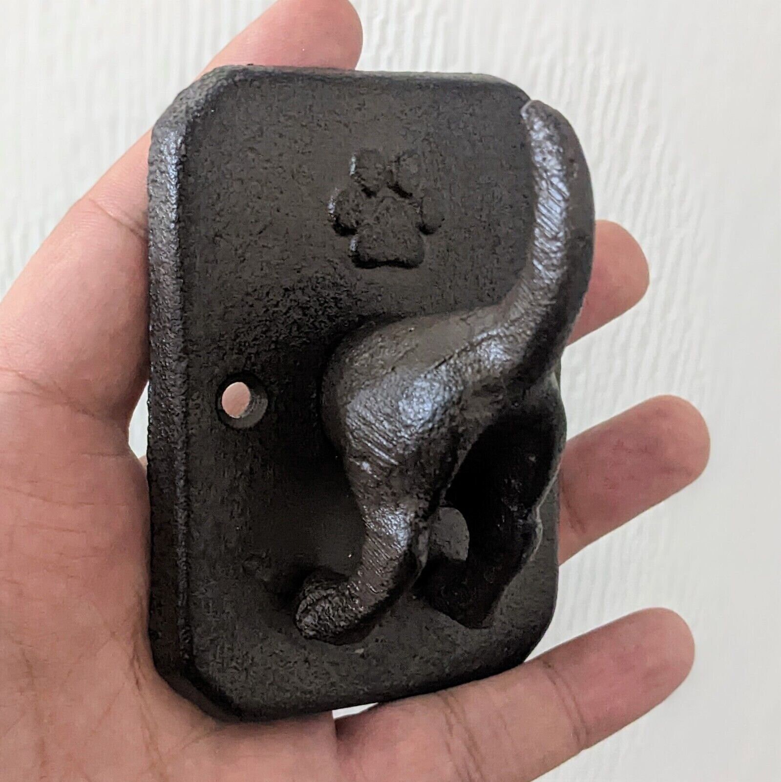 Cast Iron Hook Rustic Vintage Dog Tail Hook Dog Leads Coat Etsy