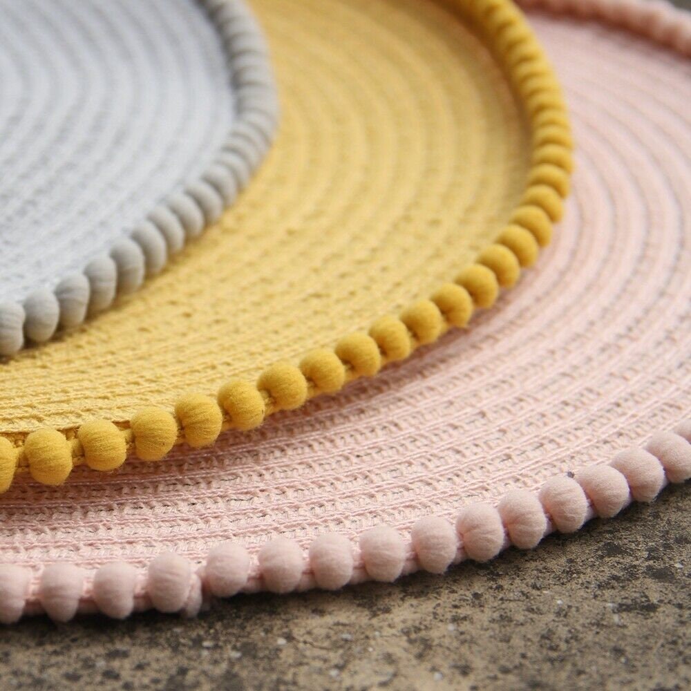Set of 4/6/8 Table Place Mats Blush Pink Grey Ochre Yellow Etsy UK