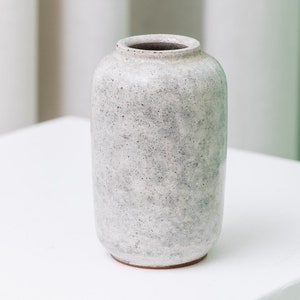 German ceramic vase - Mid-Century flower vase - GDR 70s - Brutalism - Gerhard Meisel - Glazed earthenware - Vintage Stahnsdorf vase