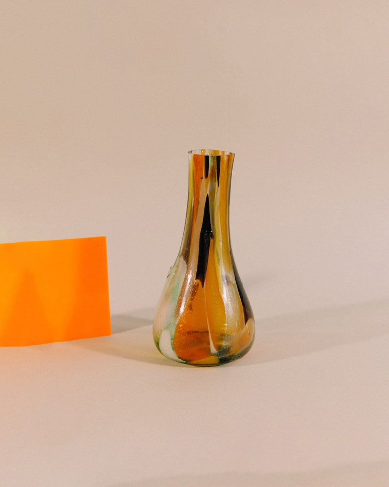 Hand-blown glass vase 売れ筋がひ贈り物 1960s 1960 Mid Century 公式の店舗 Design 60s Art