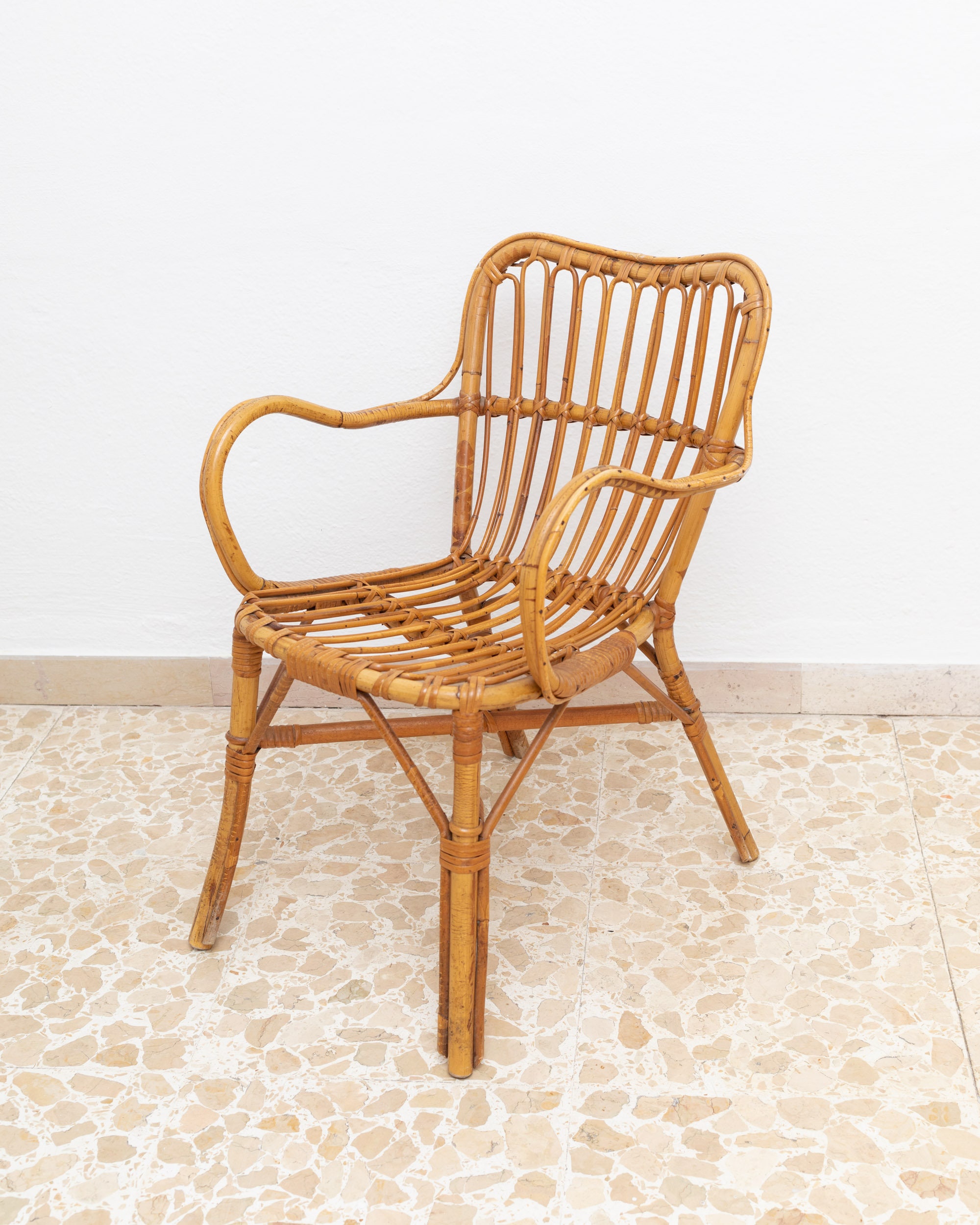 Rattan Armchair Etsy