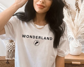 Wonderland Icon Shirt | Alice In Wonderland T-Shirt, Luxury designer theme park shirt, Minimalist Disney lover tee, Gift for book lovers